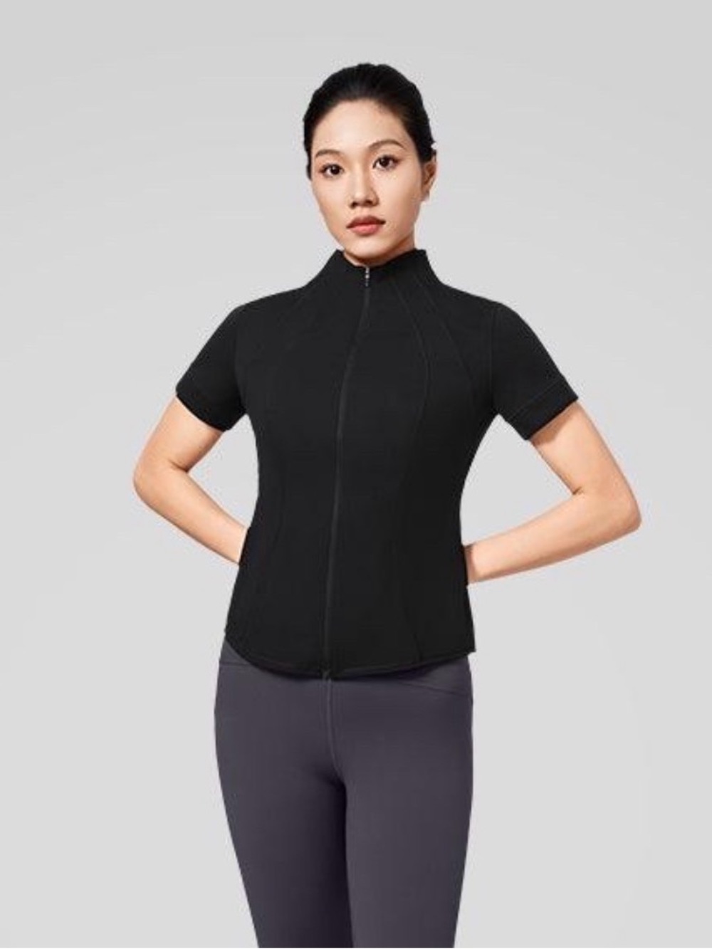 Yvette Ladies Sport T-Shirt, Cool-Touch Women’s Full-Zip Athletic T-Shirt, Small
